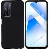 for Oppo A54 ile uyumlu darbe emici esnek silikon siyah lansman cep telefonu kılıf (Oppo A54)