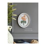 FOR POLYESTER Küçük Dokunuşlar Dekoratif Flowers Duvar Aksesuarı Beyaz Oval Pano Biblo/Duvar -Raf Kombin/Ev-Ofis Dekorasyon