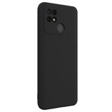 for Redmi 10C ile uyumlu darbe emici esnek silikon siyah lansman cep telefonu kılıf (Redmi 10C)