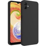 for Samsung A04 ile uyumlu darbe emici esnek silikon siyah lansman cep telefonu kılıf (Samsung A04)
