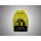 For-x 5 Metre X-25RCA Bakır Amfi Rca Kablosu 14000W Güç Çıkışı 2 Kanal Profesyonel Ses Kalitesi