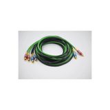 For-x Bakır Amfi Rca Kablosu - 2 Giriş 4 Çıkış Anfi Rca Kablosu - 1 Metre - El Yapımı Tam Bakır - 1 Metre