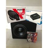 For-x Forx Paket Ses Sistemi Tam Takım Forx Anfi - Forx Oval Midrange- Forx Kabinli 30 cm Wofer - Kablo Sethediye