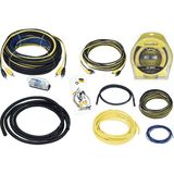 For-x Profesyonel Oto Anfi Kablo Seti 8GA Güçlü Bağlantı 4.5 MT Kablolarla Donatılmış