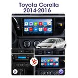 For-X Toyota COROLLA(2014-2016)-10.1'' ANDROİD-2GB/32GB-KABLOSUZ Car Play-Harici Mikrofon-Wifi-Bt-Fm-Mp3-Mp5-Hd Kamera Hediye