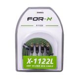 For-X X-1122L 2 RCA + 2 RCA Bakır 5 m Amfi Kablo