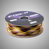 For-X X-120SKS Sarı-Kırmızı-Siyah 20 mm 10 mt Kablo Çorabı