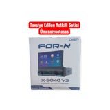 For-X x-9040 V4-7''hd ekran-bt-usb-mp3-kablosuz carplay-4x60w-kameralı-yeni seri indash teyp
