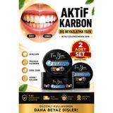 For You Gold Aktif Karbon Diş Temizleme Tozu, 50 gr, Beyazlatıcı, 2 Adet Set