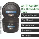 For You Gold Aktif Karbon Diş Temizleme Tozu 50 gr Extra Diş Tozu + NANE(2ADET)