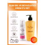 For You Gold bs00 Slim Jel - - Toparlayıcı - Çatlak Karşıtı - Sıkılaştırıcı - Selülit Jeli & Beyazlatıcı Krem Set