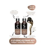 For You Gold Dermaroller Collagen Serum Gençleştirici Yüz Bakım Serum Seti