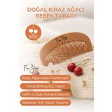 For You Gold Doğal Ahşap Tarak – Bebek ve Çocuklar Için Nazik Saç Tarak – Elektriklenme Önleyici