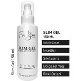For You Gold Slim Jel 150 ml İnceltici Sıkılaştırıcı Yağ Yakıcı Bölgesel İncelme Çatlak Karşıtı ve Selülit Kremi
