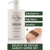 For You Gold Slim Jel İncelme - Sıkılaştırıcı - Çatlak ve Selülit Krem 500 ml - At Kılı Fırçası