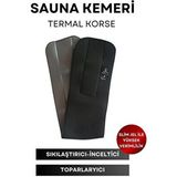 For You Gold Termal Kemer Sıkılaştırıcı ve İnceltici Korse, Siyah Renk, Yüksek Konfor - Standart