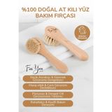 For You Gold Yaşlanma Ve Kırışıklık Karşıtı %100 Doğal At Kılı Yüz Fırçası - Göz Çevresi Ince Çizgilerde Etkili