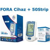 Fora G20 Şeker Cihazı + 50 Adet Ölçüm Strip / Çubuğu + 100 Adet Lanset