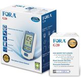 Fora G20 Şeker Cihazı + 50 Ölçüm Strip / Çubuğu Ergonomik Tasarım ile Konforlu Kullanım Sağlar
