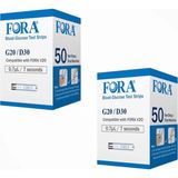 Fora G20 Şeker Ölçüm Stribi (Çubuğu) 50'li Kutu x 2 Kutu (100 Adet)