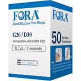 Fora G20 Şeker Ölçüm Stribi (Çubuğu) 50'li Kutu