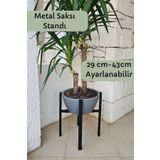 Forada Home & Style Metal Saksı Standı - Ayarlanabilir Metal Saksı Ayağı