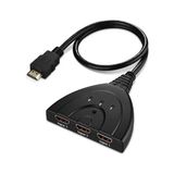 Forbin 3 Port Kablolu HDMI 4K Destekli Switch Çoklayıcı Çoğaltıcı Splitter 3 Giriş 1 Çıkış