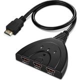 Forbin 3 Port Kablolu HDMI Switch Çoklayıcı 3 Giriş 1 Çıkış Modeli ile Kullanım Kolaylığı