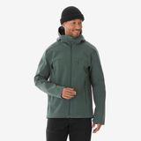 Forclaz Erkek Outdoor Trekking Rüzgar Kesici Softshell Mont - Yeşil/Füme - MT500