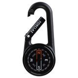 Forclaz Siyah - Compact 50 Karabinalı Pusula