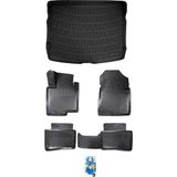 Ford C-Max 2003-2010 3D Bagaj Havuzu ve Havuzlu Paspas+Asma Koku - Siyah