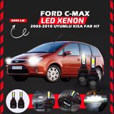 Ford C-max 2003-2010 Kısa Far Uyumlu Şimşek Etkili Led Xenon Light Series H7