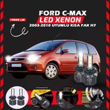 Ford C-max 2003-2010 Kısa Far Uyumlu Şimşek Etkili Led Xenon Premium Series H7
