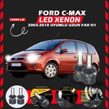 Ford C-max 2003-2010 Uzun Far Uyumlu Şimşek Etkili Led Xenon Premium Series H1