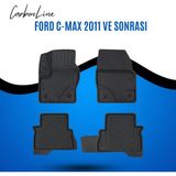 Ford C-Max 2011 ve Sonrası 3D Carbonline Araca Özel Paspas - Siyah