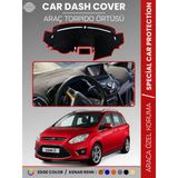 Ford C-Max Double Ekran (2010-2014) Torpido Örtüsü Araca Özel Tam Uyum Kaymaz Kolay Montaj