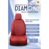 Ford Connect (2002-2013) Uyumlu Tam Set Oto Koltuk Kılıfı Dıamond Serisi .3 - Bordo