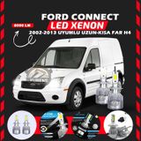 Ford Connect 2002-2013 Uzun - Kısa Far Uyumlu Şimşek Etkili Led Xenon Performance Series H4