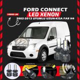 Ford Connect 2002-2013 Uzun - Kısa Far Uyumlu Şimşek Etkili Led Xenon Premium Series H4