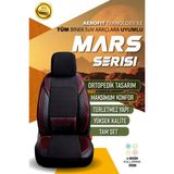 Ford Connect (2014-2019) Uyumlu Tam Set Oto Koltuk Kılıfı Mars Serisi .4 - Siyah - Kırmızı