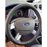 Ford Connect Deri Dikmeli Direksiyon Kılıfı Soft Siyah 38×10.5Cm