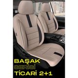 Ford Courier 2014-2023 Tourneo Facelift 5 Kapı – Ticari Araç 2+1 Uyumlu Başak Serisi Koltuk Kılıfı – Bej Kolay Montaj