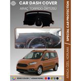 Ford Courier (2020+) Torpido Örtüsü Ön Göğüs Torpido Koruma Tam Uyum Çatlamayı Önler Kolay Montaj