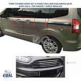 Ford Courier 3'Lü Krom Set (Kapı Kolu+Ön Panjur+Sürgü Nikelaji) 2014-2018 Arası Uyumlu P.çelik