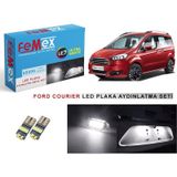 Ford Courier LED Plaka Aydınlatma Ampul Seti FEMEX Parlak Beyaz
