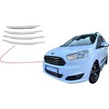 Ford Courier Ön Tampon Çıtası 4 Parça 2014 ve 2017 Model Yılları ile Uyumludur - Krom