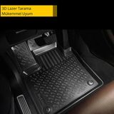 Ford F 150- Super Crew/halı Ze 3D Havuzlu Paspas Siyah (U.s.a. Versiyon Için/halı Zemin/ısıtma Kanalsız) 2009-2014 Arası