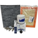 Ford Fiesta 1.25 1.4 1.6 Benzinli Filtre Bakım Seti 2002-2008 Hava+Yağ+K.polen Filtresi+Buji Seti