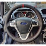 Ford Fiesta 2009-2015 Araca Özel Direksiyon Kılıfı Noktalı Düz Y