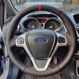 Ford Fiesta 2009-2015 Araca Özel Direksiyon Kılıfı (Noktalı Düz Yüzüklü )
